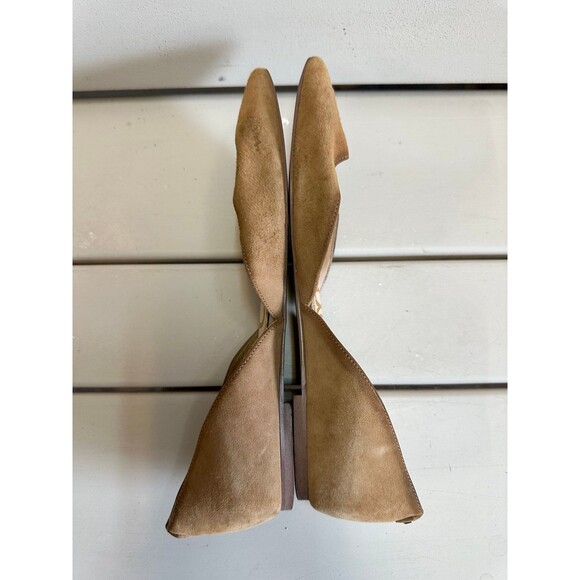 Anthropologie Sam Edelman Rodney Pointy Toe d'Orsay Leather Suede Flats 8 - Picture 6 of 8